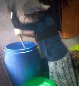 Tigist with her products
